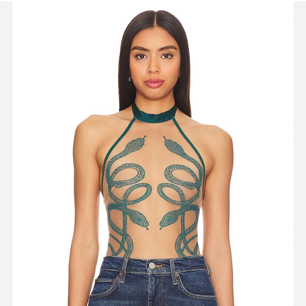 NWT Thistle & Spire bodysuit in color peacock size L